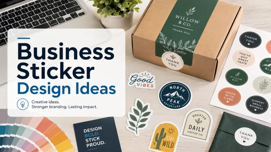 Business Sticker Design Ideas That Make Your Brand Easier To Remember ...